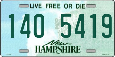 NH license plate 1405419