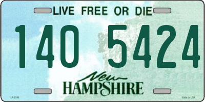 NH license plate 1405424