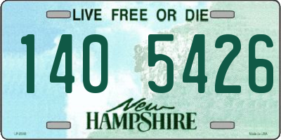 NH license plate 1405426
