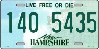 NH license plate 1405435