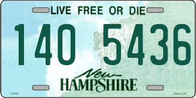 NH license plate 1405436