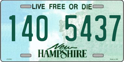 NH license plate 1405437