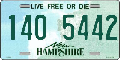 NH license plate 1405442