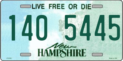 NH license plate 1405445