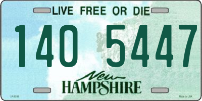 NH license plate 1405447