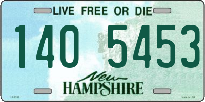 NH license plate 1405453