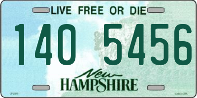 NH license plate 1405456