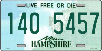 NH license plate 1405457