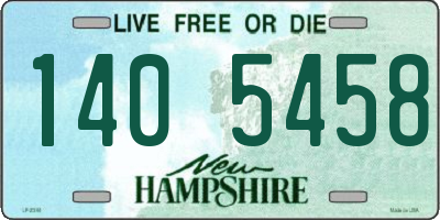 NH license plate 1405458
