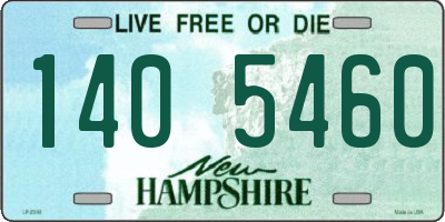 NH license plate 1405460