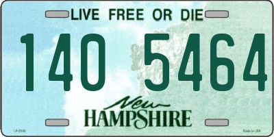 NH license plate 1405464