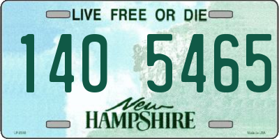 NH license plate 1405465