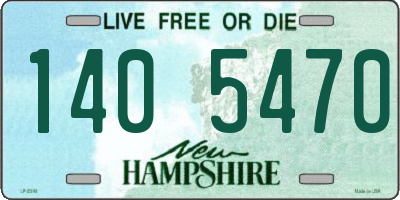 NH license plate 1405470