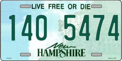 NH license plate 1405474