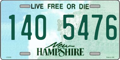NH license plate 1405476