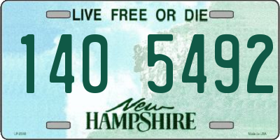 NH license plate 1405492