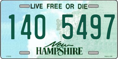 NH license plate 1405497