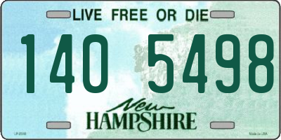 NH license plate 1405498