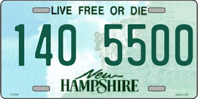 NH license plate 1405500