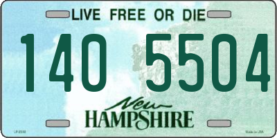 NH license plate 1405504
