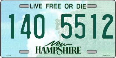 NH license plate 1405512
