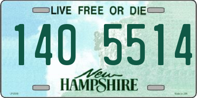 NH license plate 1405514