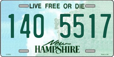 NH license plate 1405517