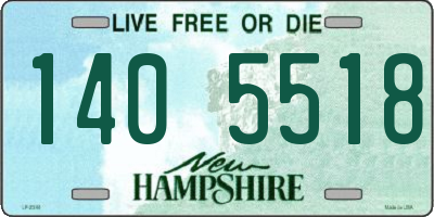 NH license plate 1405518