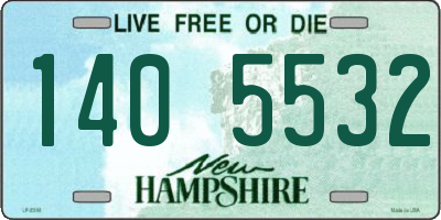 NH license plate 1405532