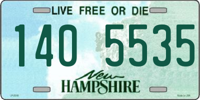 NH license plate 1405535