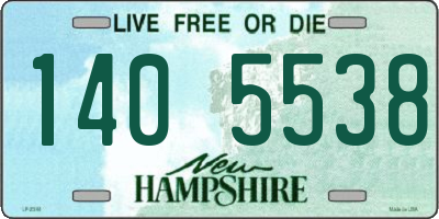 NH license plate 1405538