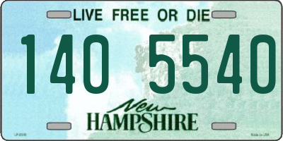 NH license plate 1405540