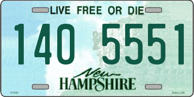 NH license plate 1405551