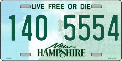 NH license plate 1405554