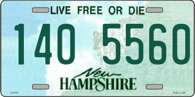 NH license plate 1405560