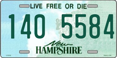 NH license plate 1405584
