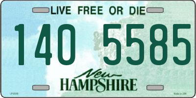 NH license plate 1405585