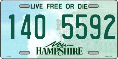NH license plate 1405592