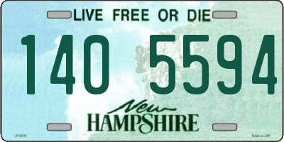 NH license plate 1405594