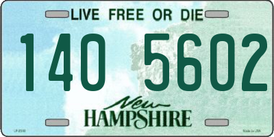 NH license plate 1405602