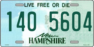 NH license plate 1405604