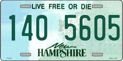 NH license plate 1405605