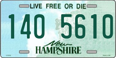 NH license plate 1405610