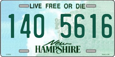 NH license plate 1405616