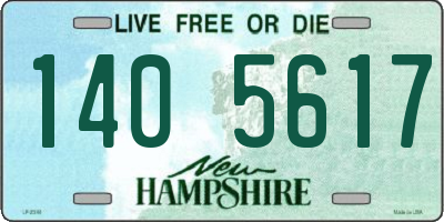NH license plate 1405617
