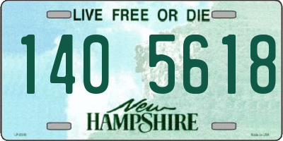 NH license plate 1405618