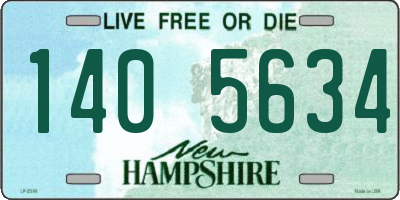 NH license plate 1405634