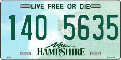 NH license plate 1405635
