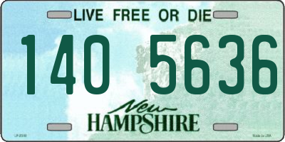 NH license plate 1405636