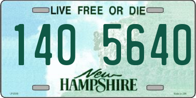 NH license plate 1405640